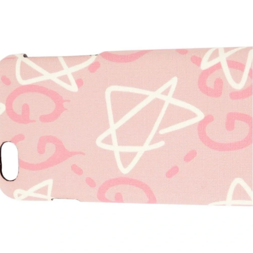NEW GUCCI Graffati Pink and White Phone Case comes in retail box